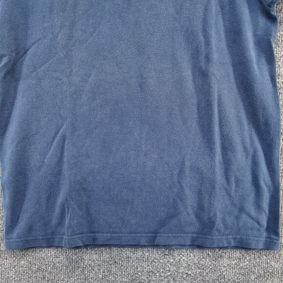 Optima Cotton Wear Men's Pique Colima Polo Shirt Blue Medium Short Sleeve - Picture 5 of 12